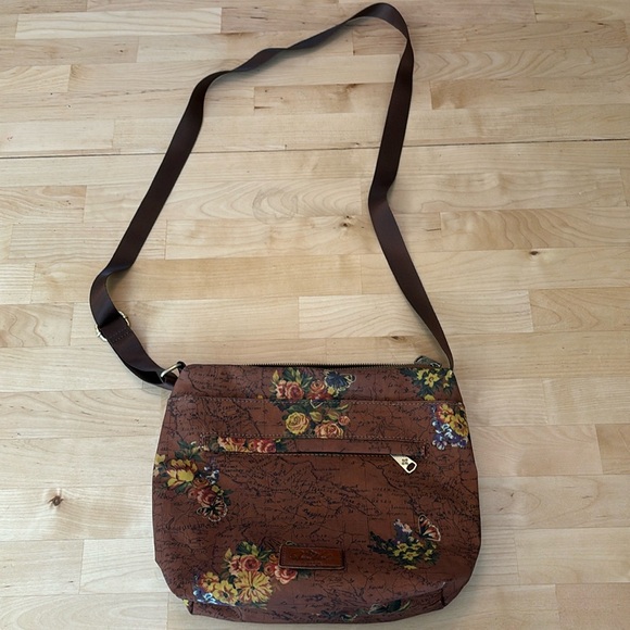 Patricia Nash Handbags - Patricia Nash English Garden Floral Map Sling Crossbody Bag excellent condition